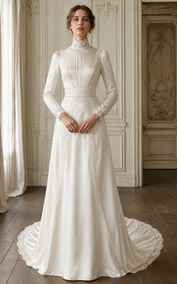 high neck lace wedding dress product info and reviews High Neckline Wedding Dresses: Are they right for you?