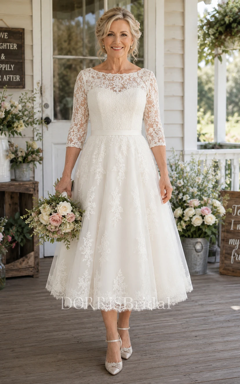 lace wedding dress for older bride Mature Brides: 20 Beautiful Wedding Dresses for Older Brides