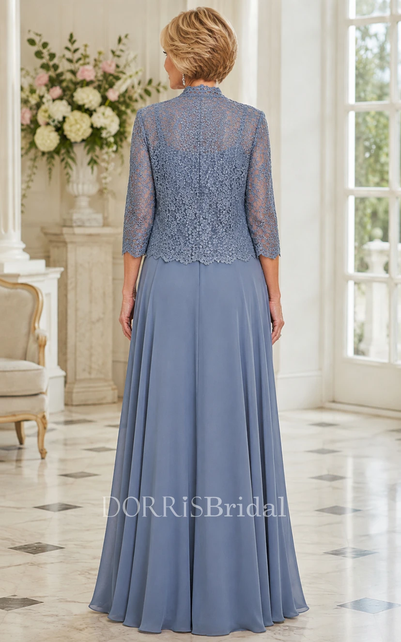 steel blue mother of the bride dresses Lace Midi Sheath Dress with Matching Jacket Kinsley is a classic in the making Mother of the Bride Dress